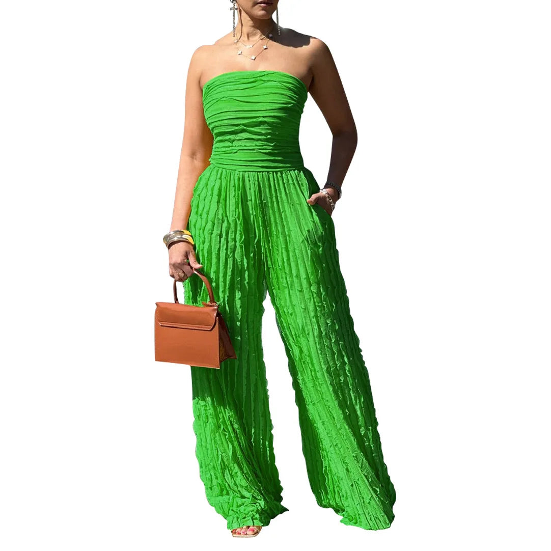 UNIKCOSA Velora Strapless Wide Leg Jumpsuit Romper Edition 💫