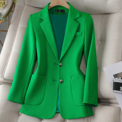 UNIKCOSA Women’s Slim-Fit Blazer – High-End Light Luxury Celebrity Style Casual Jacket (2025 Edition)