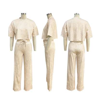 UNIKCOSA Velora Two-Piece Set Tie-Dye Summer Lounge 💫