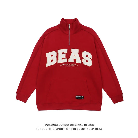 UNIKCOSA Velora Autumn Print Lapel Hoodie High Street 💫