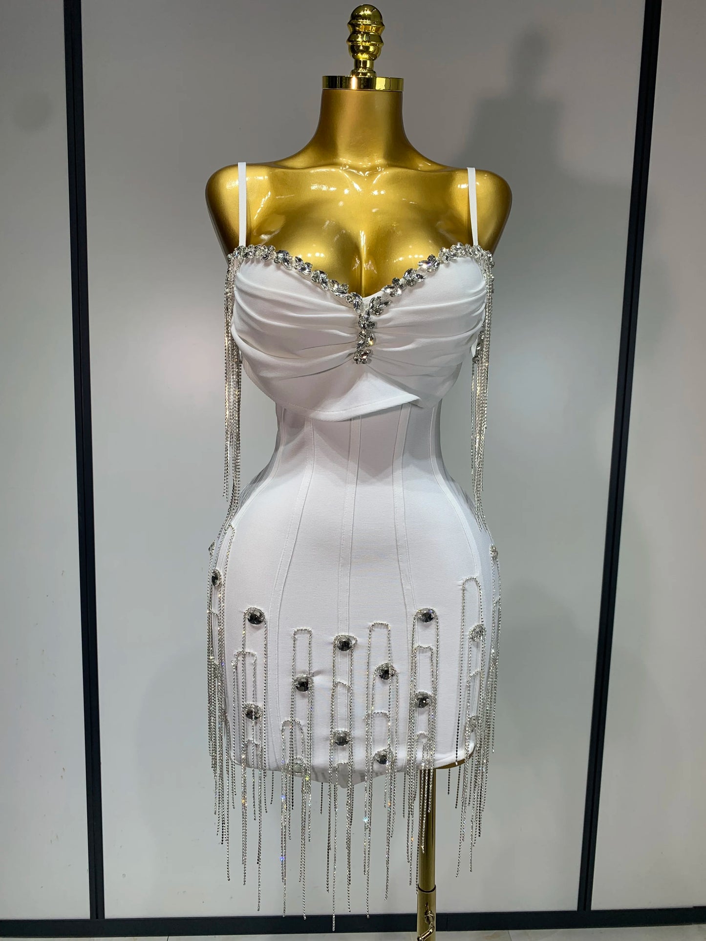 UNIKCOSA’s 2025 Spaghetti Strap Backless Dress — Sexy Bodycon Bandage Prom & Party Gown