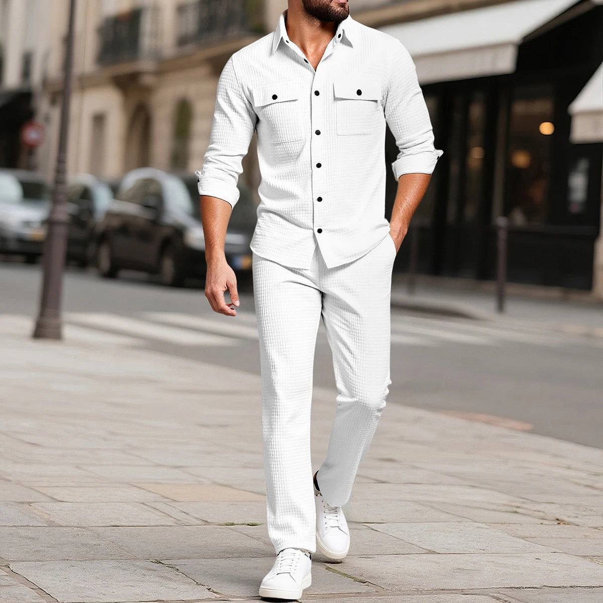 UNIKCOSA Velora Two-Piece Set Plaid For Smart Casual 💫