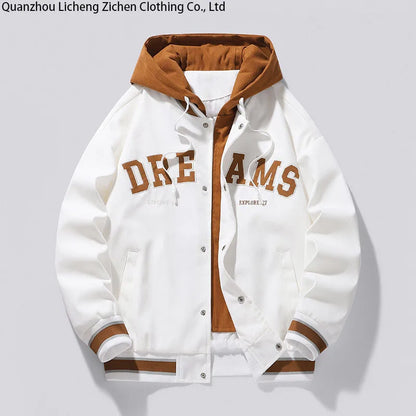 UNIKCOSA Velora Varsity Hooded Jacket For Autumn Style 💫