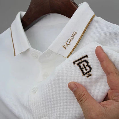 UNIKCOSA LuxeEase Men Polo Shirt Summer Loose Fit Casual 💫