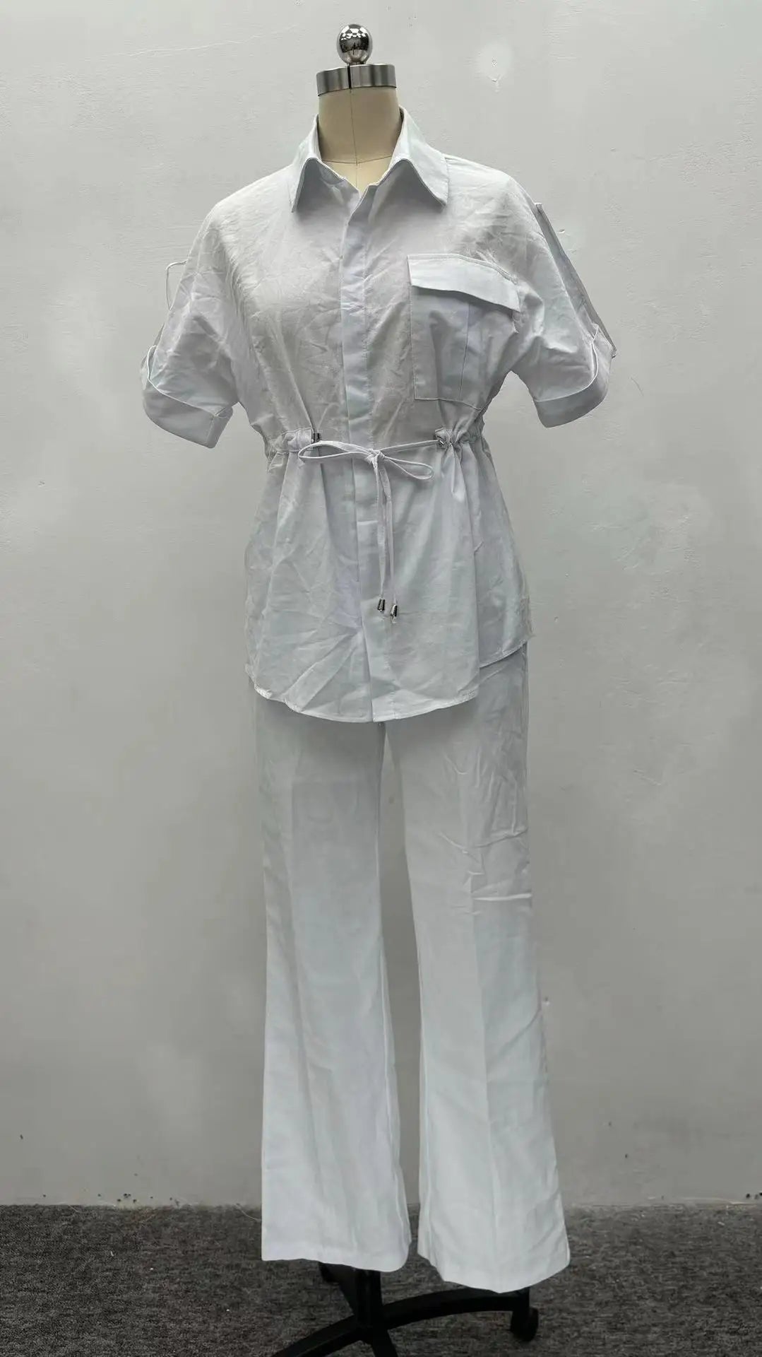UNIKCOSA Women’s Summer Lounge Set – Casual Shirt & Pants Two-Piece Outfit (2025 Leisure Edition)