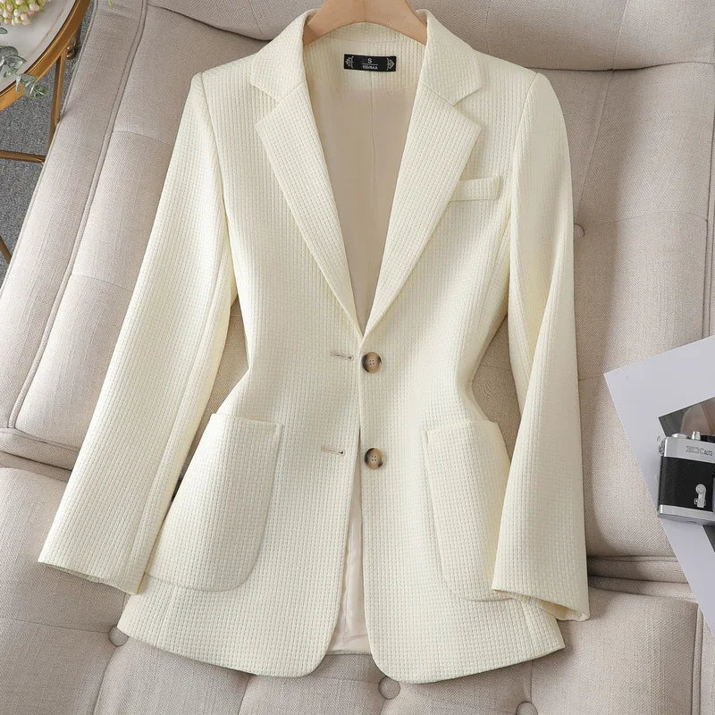 UNIKCOSA Women’s Slim-Fit Blazer – High-End Light Luxury Celebrity Style Casual Jacket (2025 Edition)