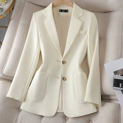UNIKCOSA Women’s Slim-Fit Blazer – High-End Light Luxury Celebrity Style Casual Jacket (2025 Edition)