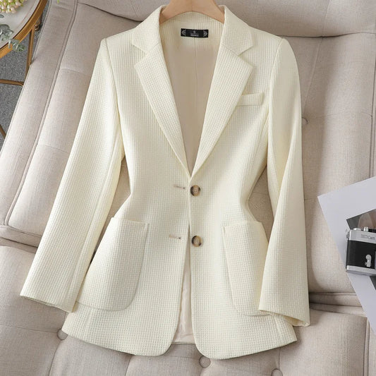 UNIKCOSA Women’s Slim-Fit Blazer – High-End Light Luxury Celebrity Style Casual Jacket (2025 Edition)