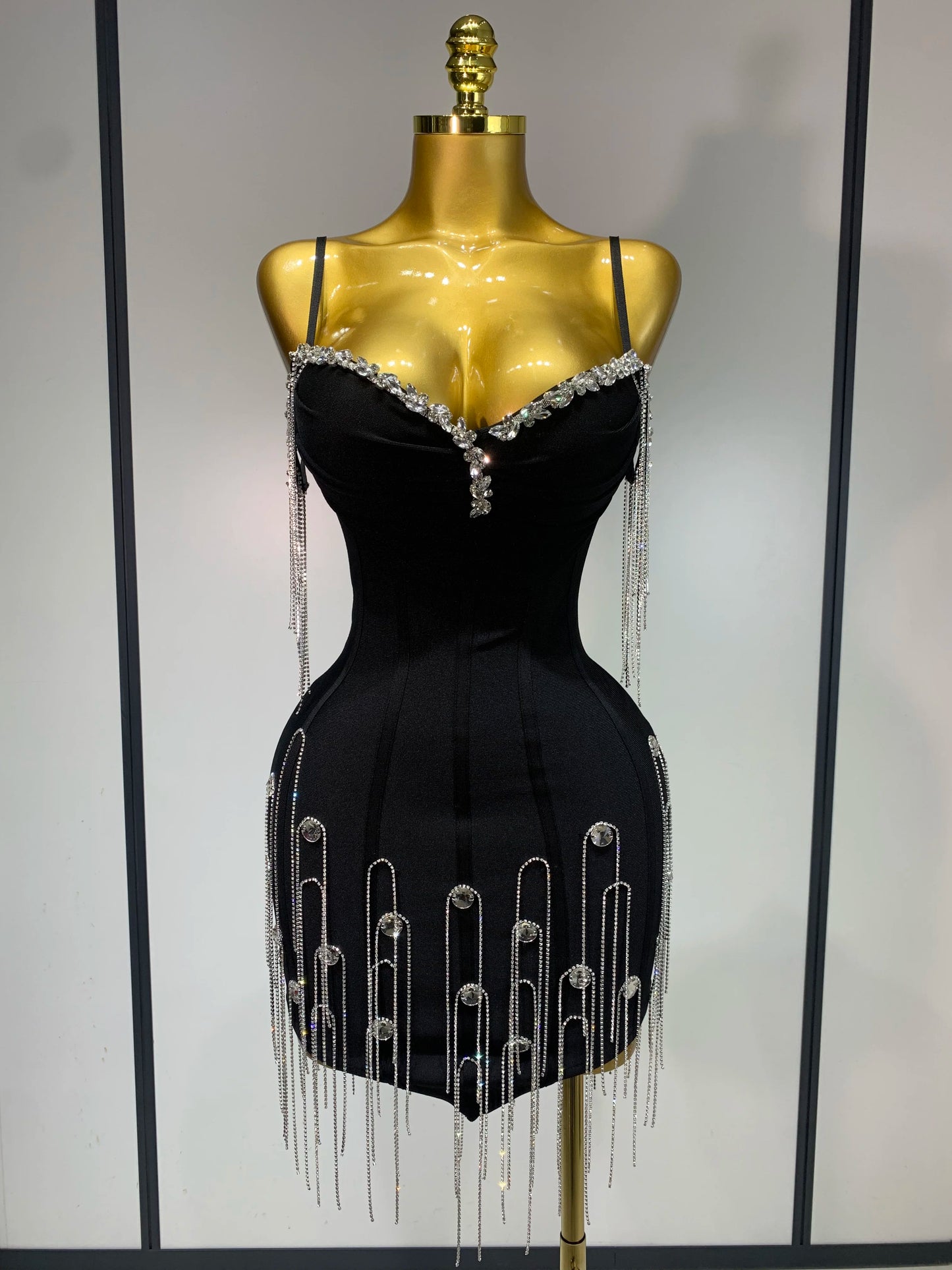 UNIKCOSA’s 2025 Spaghetti Strap Backless Dress — Sexy Bodycon Bandage Prom & Party Gown